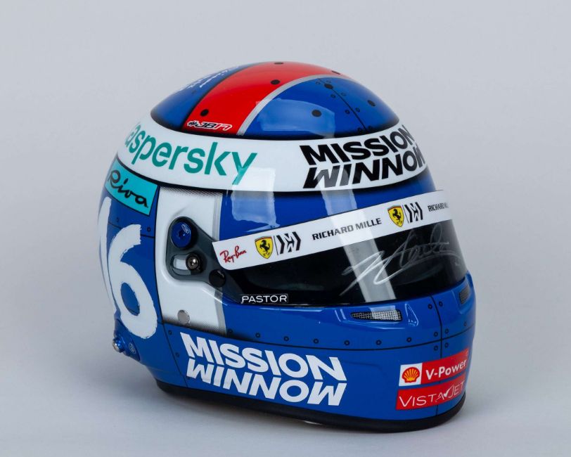 Charles Leclerc Signed 1:2 Scale Helmet – 2021 Monaco Grand Prix Edition
