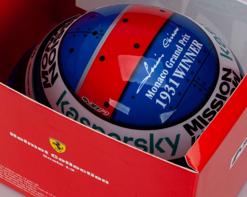 Charles Leclerc Signed 1:2 Scale Helmet – 2021 Monaco Grand Prix Edition