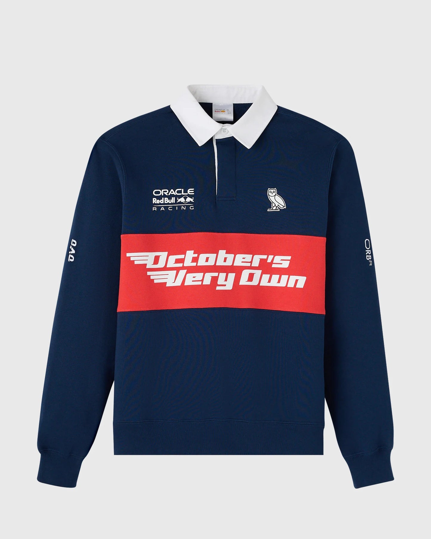 Red Bull Racing x OVO Fleece Rugby Sweatshirt β Blue (S & M)