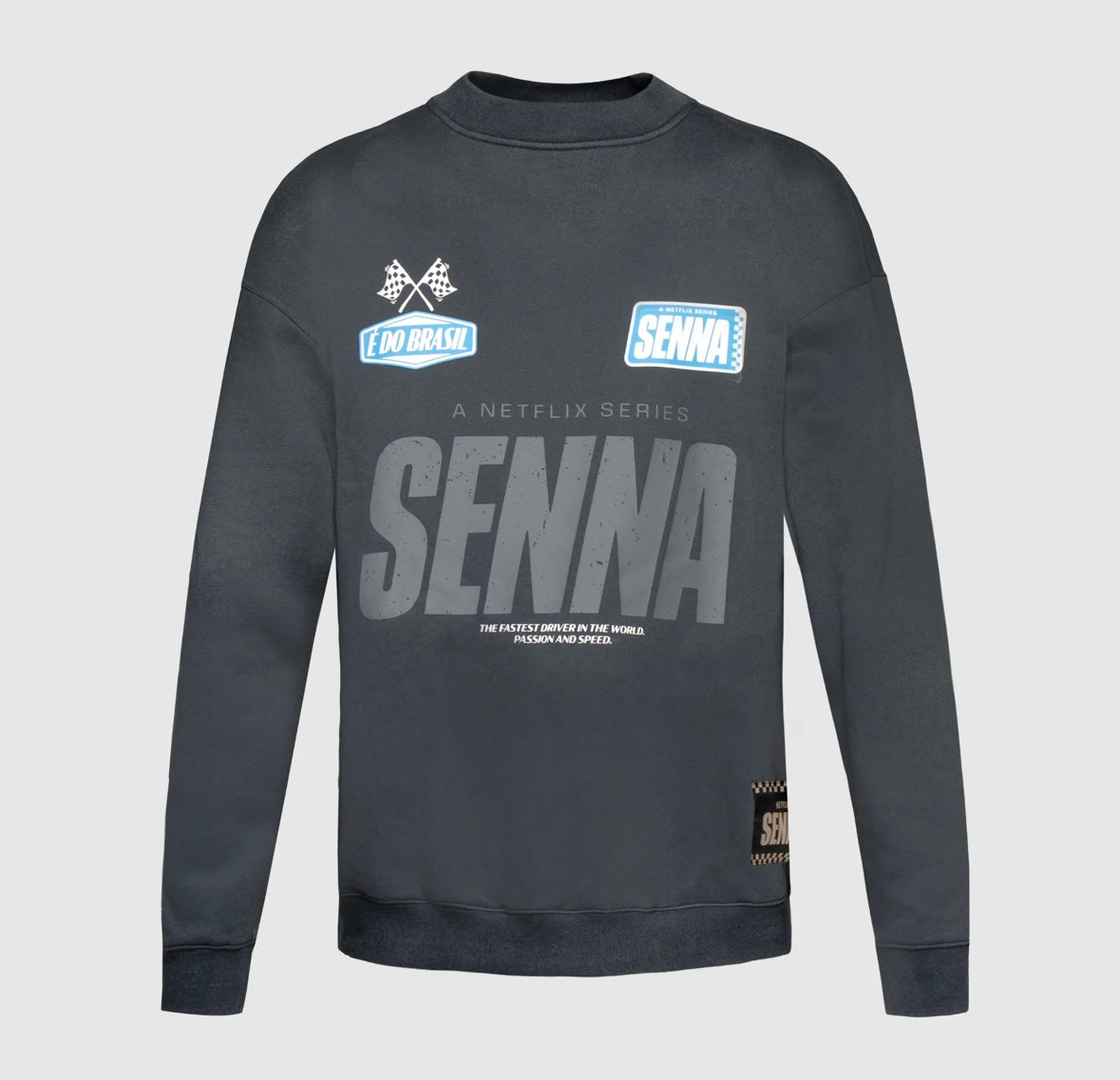 Senna Netflix Oversize Sweatshirt – Ayrton Senna F1 Tribute Jumper