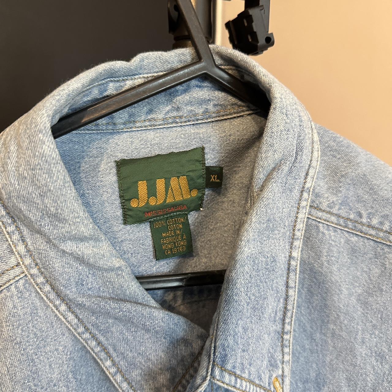 Vintage Shell V-Power Denim Shirt – Embroidered Logo | Button Up Workwear