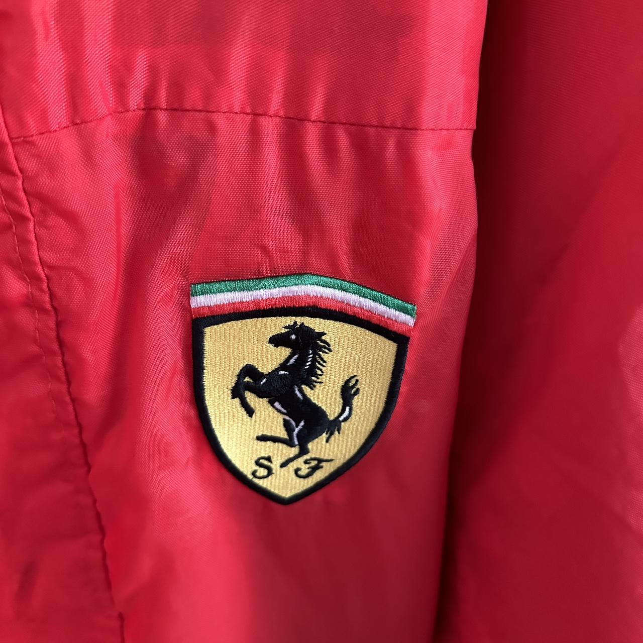 Vintage Ferrari Red Windbreaker Jacket – Scuderia Shield Logo | Rare F1 Teamwear