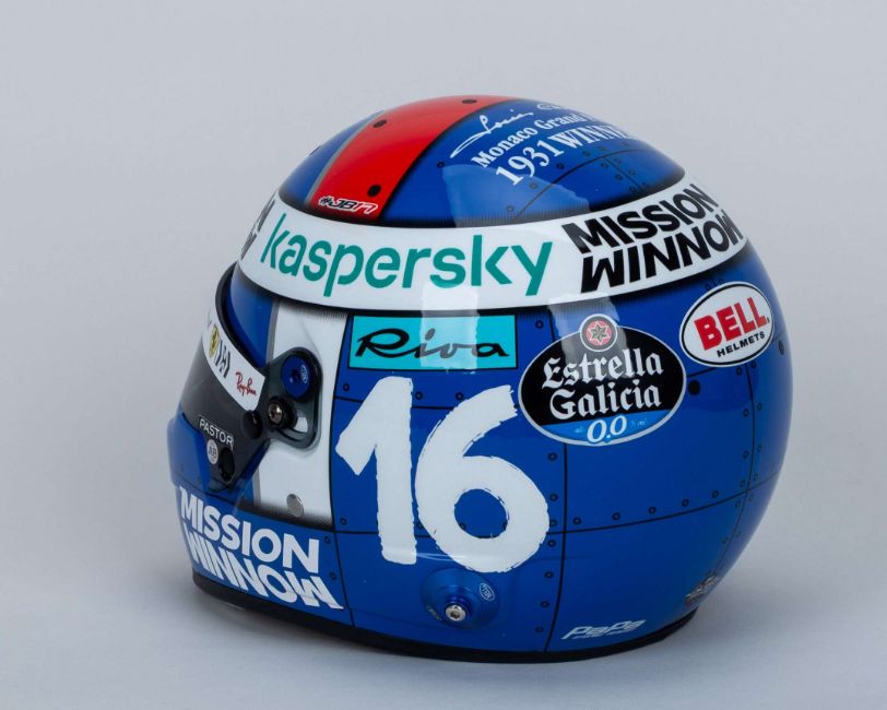 Charles Leclerc Signed 1:2 Scale Helmet – 2021 Monaco Grand Prix Edition
