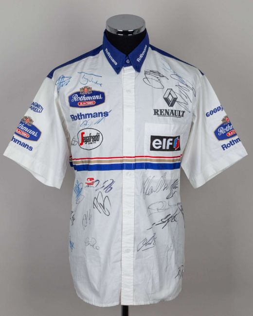 Ayrton Senna 1994 Rothmans Williams Renault Tribute Team Shirt – Multi-Signed Collectors’ Edition