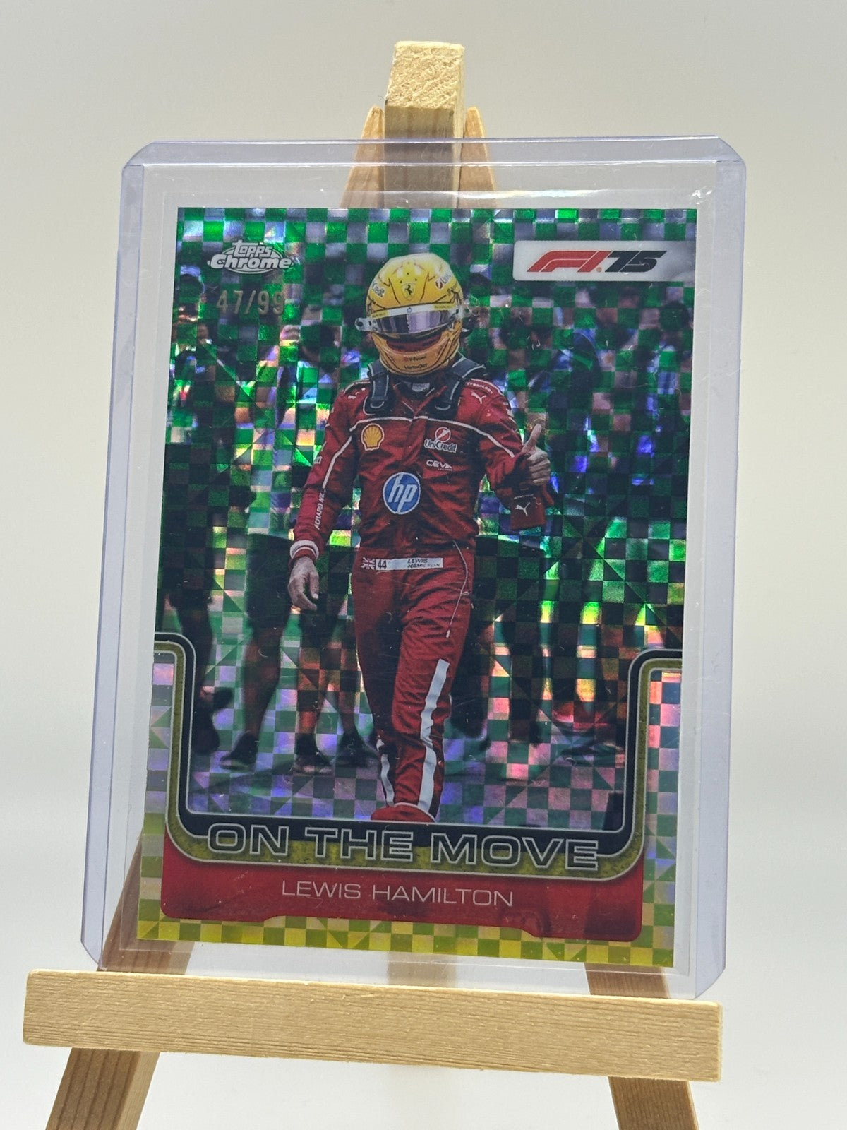 2025 Topps Chrome F1 Lewis Hamilton 47/99 On The Move