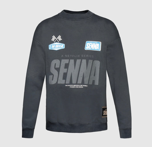 Senna Netflix Oversize Sweatshirt – Ayrton Senna F1 Tribute Jumper