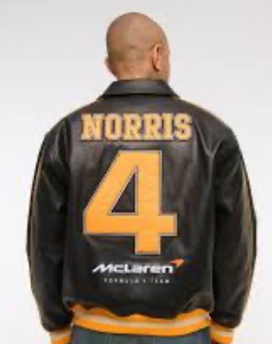 Abercrombie McLaren Varsity Bomber Jacket – F1 Team Lando Norris Style