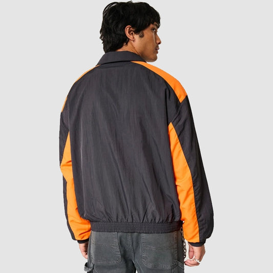 Hollister McLaren F1 Jacket – Lando Norris Black & Orange Racing Windbreaker