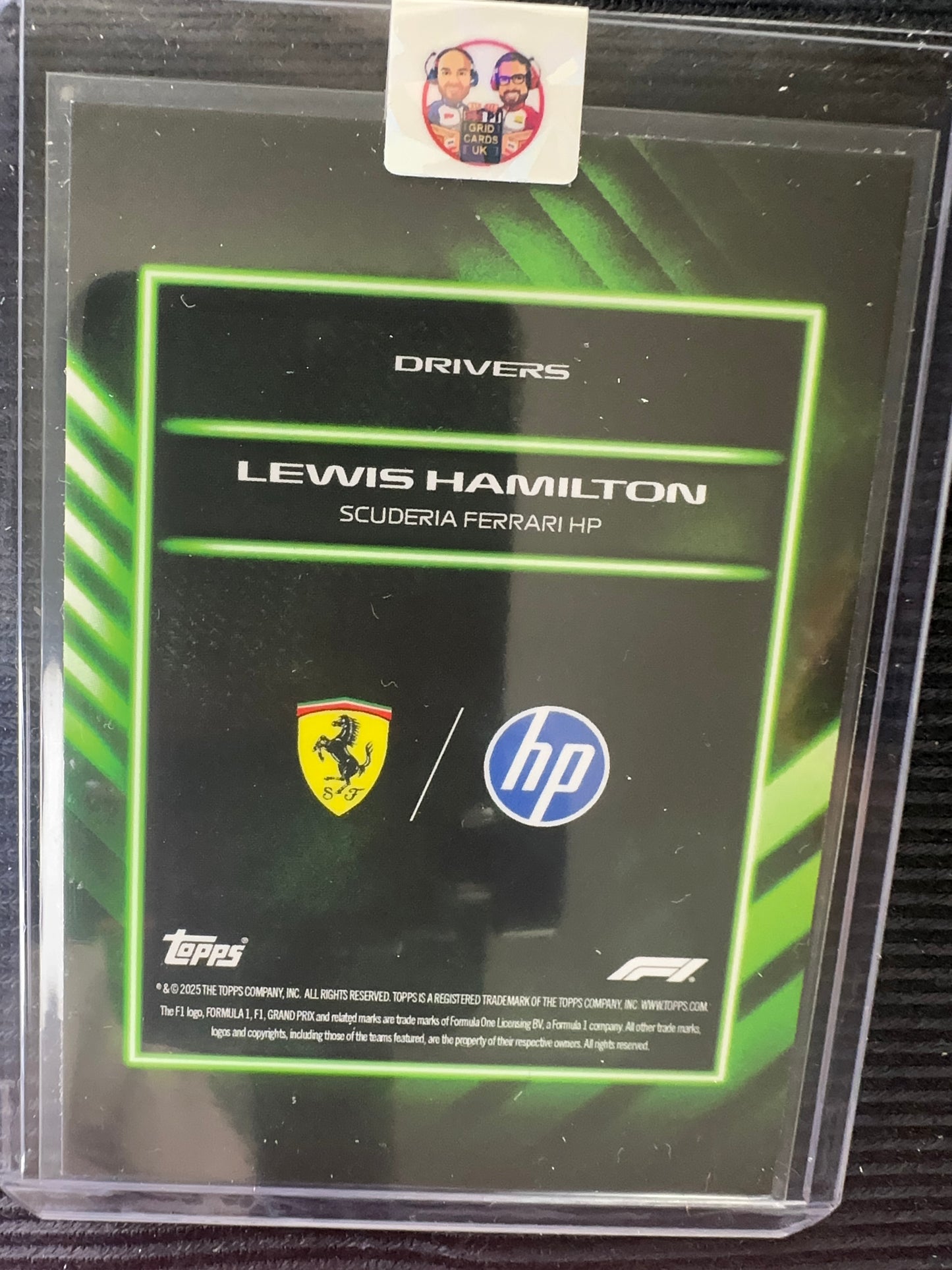 Lewis Hamilton – 2025 Topps Lights Out Green Parallel (73/75)