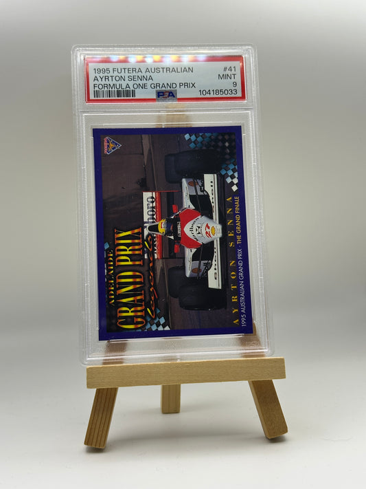 AYRTON SENNA FORMULA ONE GRAND PRIX PSA 9 – 1995 FUTERA AUSTRALIAN F1 CARD #41