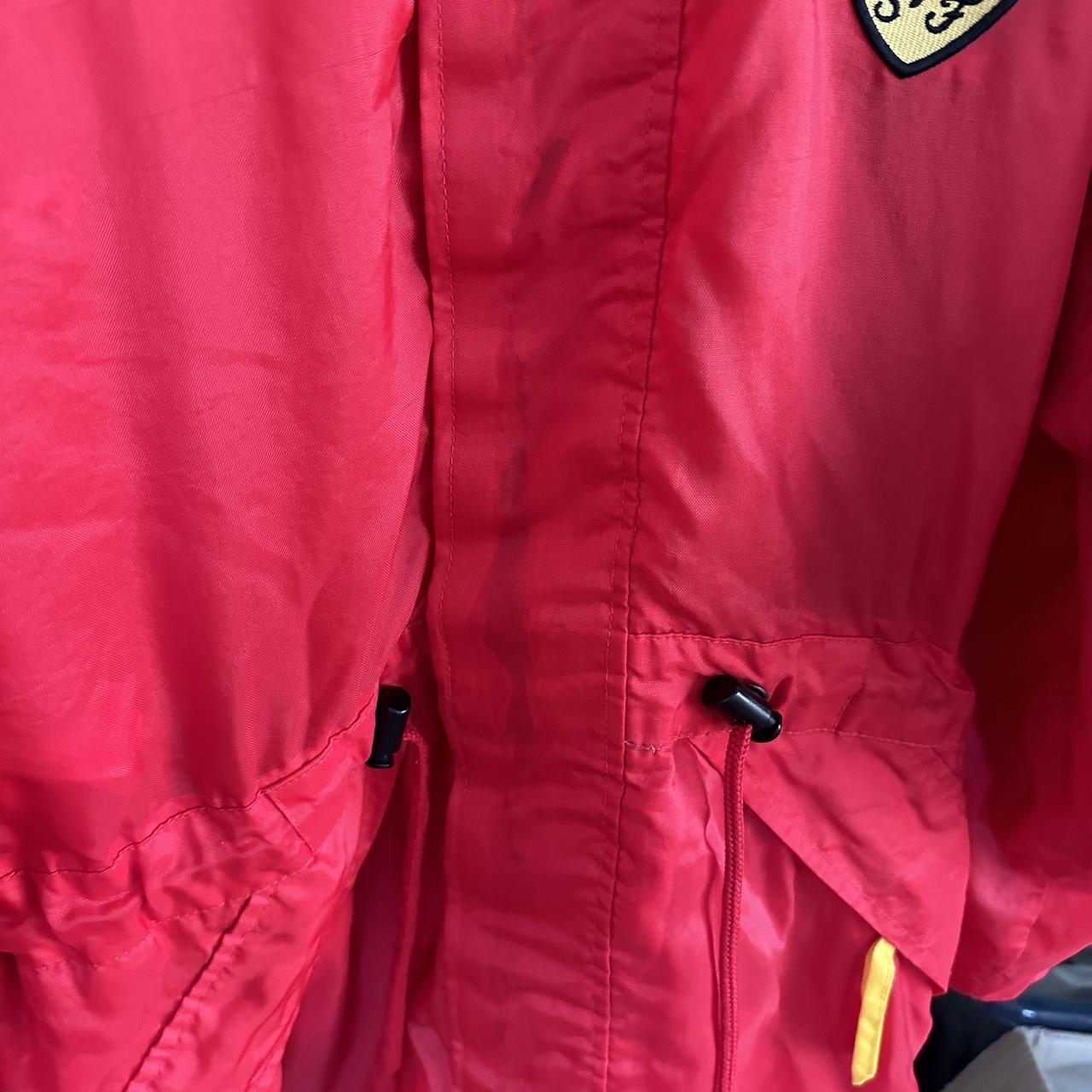 Vintage Ferrari Red Windbreaker Jacket – Scuderia Shield Logo | Rare F1 Teamwear