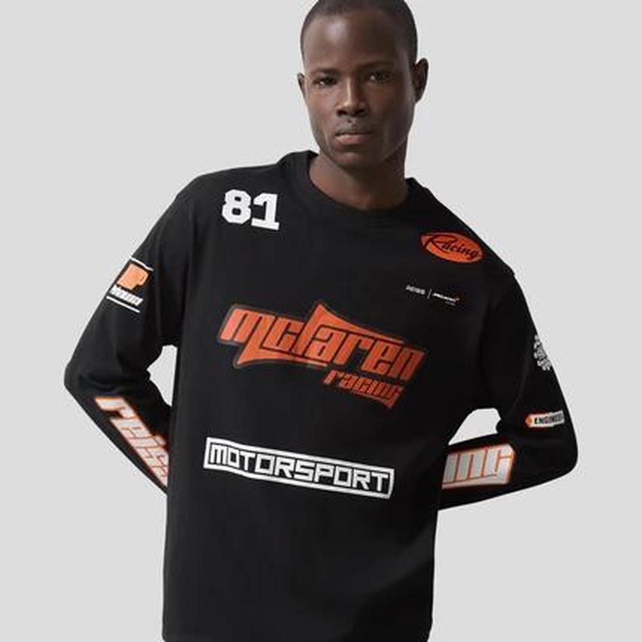 Reiss Men’s Logo Crew T-Shirt – Black | McLaren F1 Team