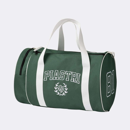 Oscar Piastri Barrel Duffel Bag – F1 Driver 81 Green Gym Bag
