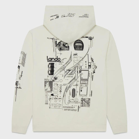 HELMET Hoodie – Off White | LN LANDO.exe Collection