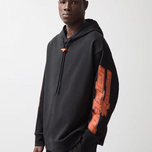 Black Zak Oversized Hoodie – Reiss x McLaren F1 Team