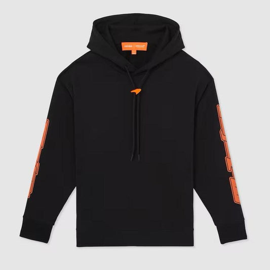Black Zak Oversized Hoodie – Reiss x McLaren F1 Team