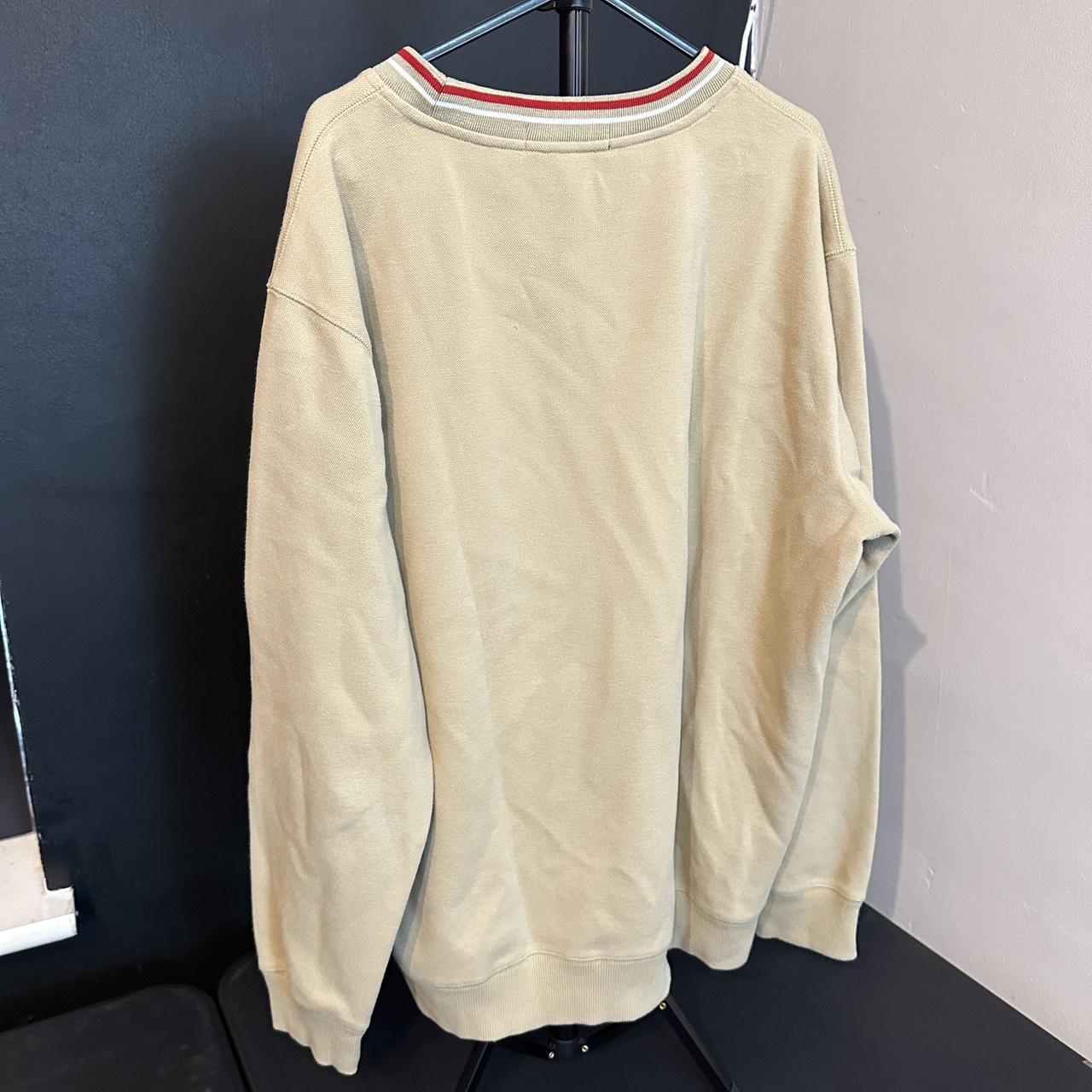 Tonino Lamborghini Italy Sweatshirt – Beige Embroidered Bull Logo Jumper
