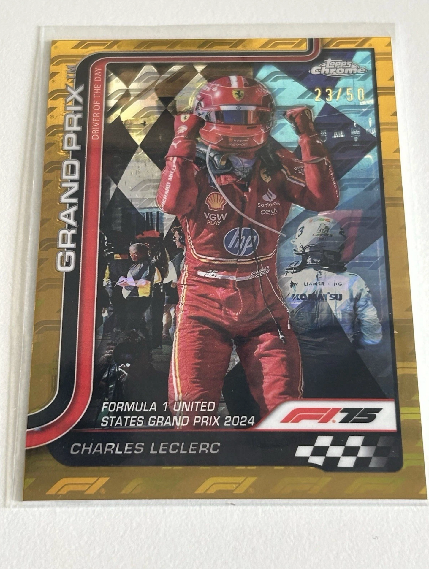 Charles Leclerc – 2025 Topps Chrome Logofractor 23/50