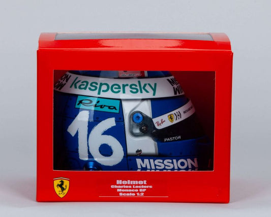 Charles Leclerc Signed 1:2 Scale Helmet – 2021 Monaco Grand Prix Edition